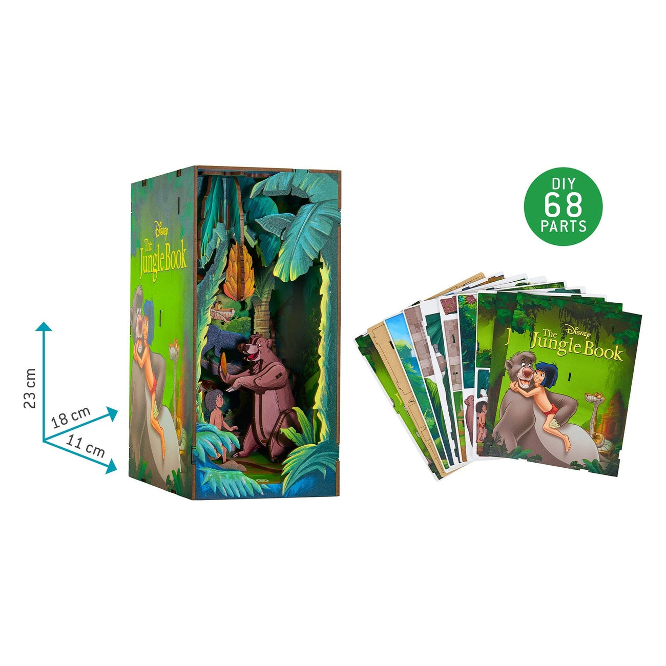 Immagine del prodotto Disney Tiny Adventures Book Nook Mini diorama Il libro della giungla 23 cm