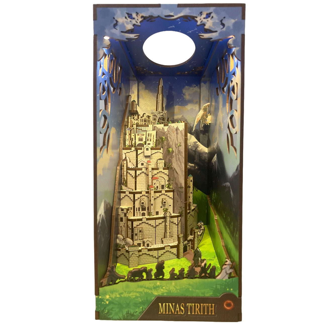 Immagine del prodotto Il Signore degli Anelli Tiny Adventures Book Nook Mini Diorama Minas Tirith 23 cm
