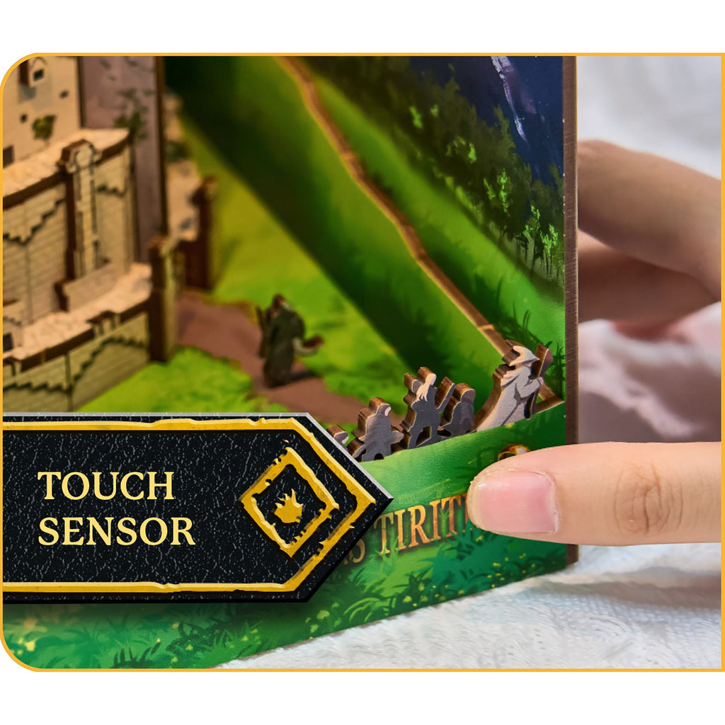 Immagine del prodotto Il Signore degli Anelli Tiny Adventures Book Nook Mini Diorama Minas Tirith 23 cm
