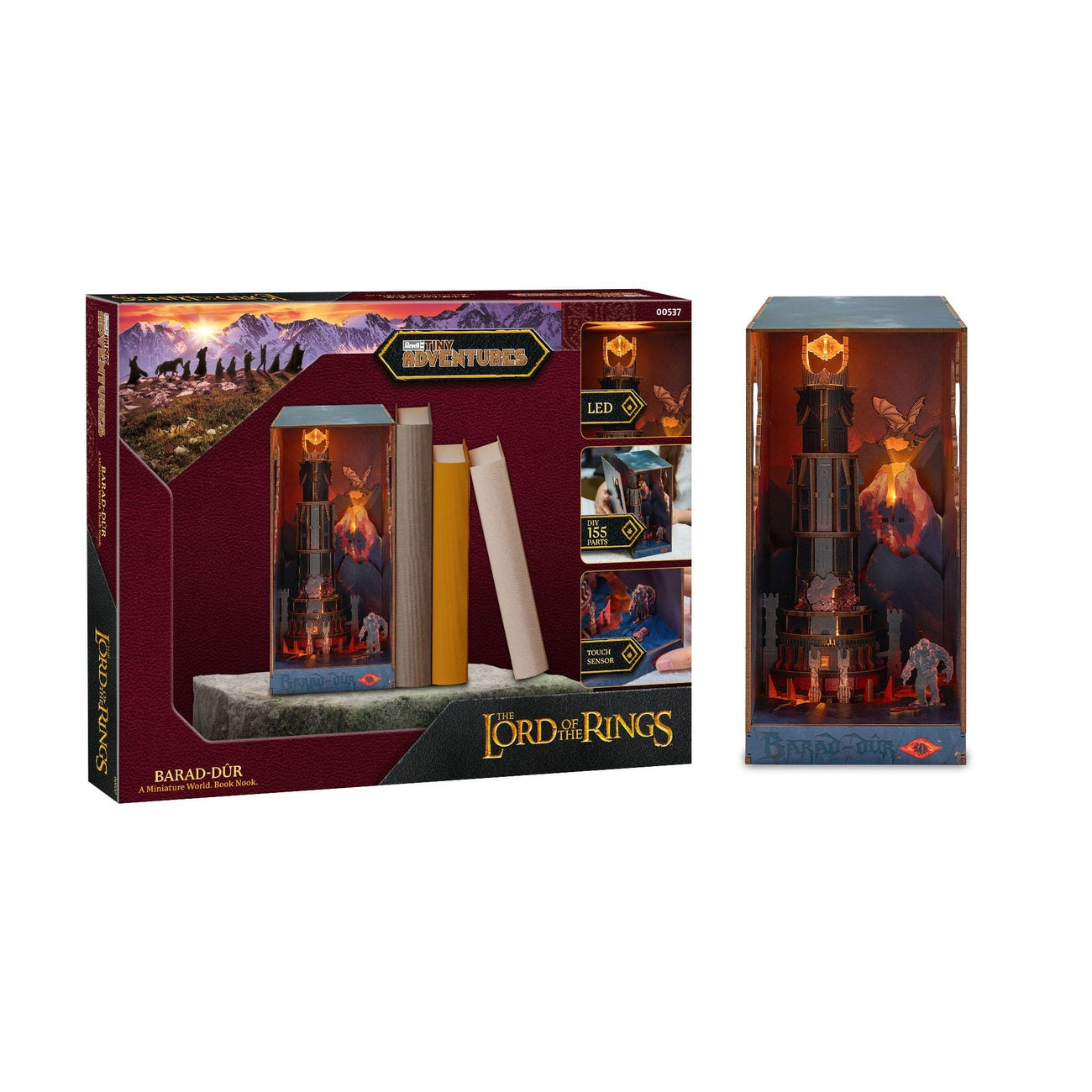 Immagine del prodotto Il Signore degli Anelli Tiny Adventures Book Nook mini diorama Barad-dûr 23 cm