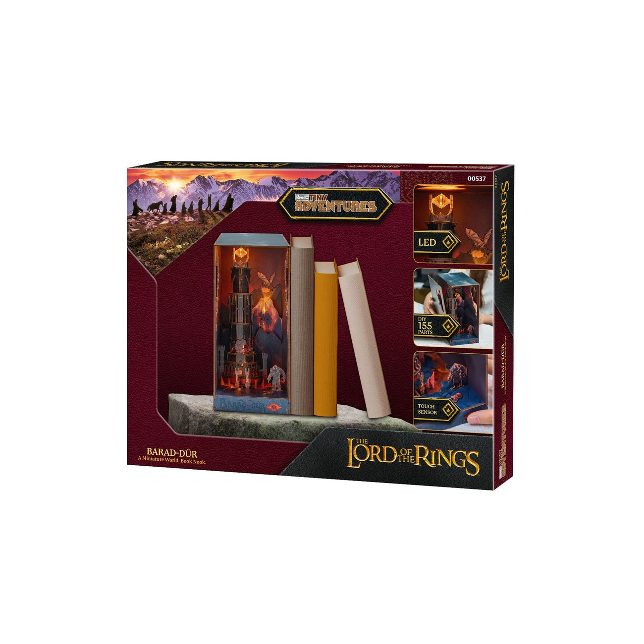 Immagine del prodotto Il Signore degli Anelli Tiny Adventures Book Nook mini diorama Barad-dûr 23 cm