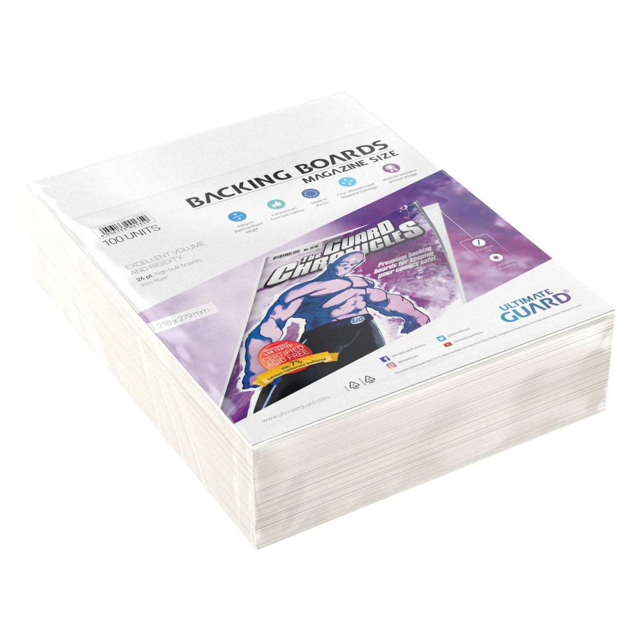Product image Ultimate Guard Comic Backing Boards (100) - Magazine Size