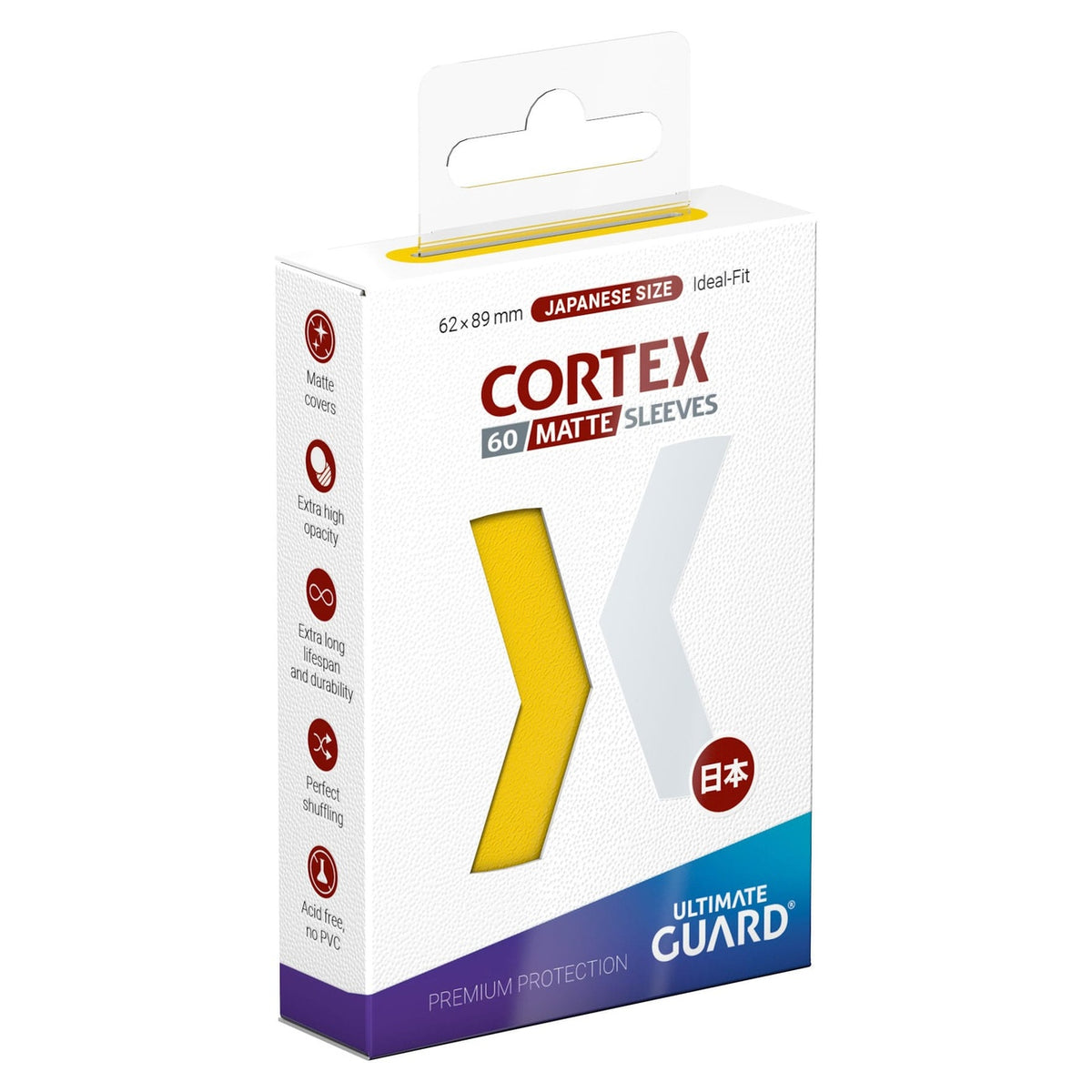 Immagine del prodotto Ultimate Guard Bustine Cortex Opache Formato Giapponese (60) - Giallo
