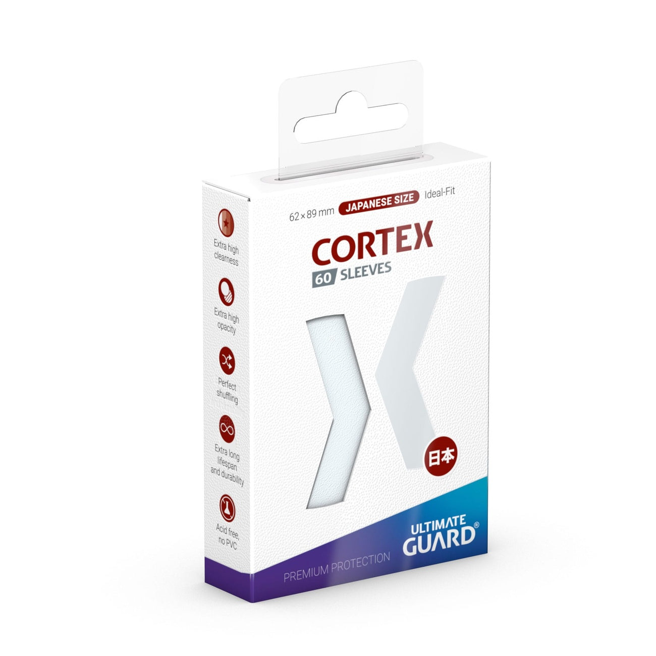 Immagine del prodotto Ultimate Guard Cortex Sleeves formato giapponese (60) - Trasparente