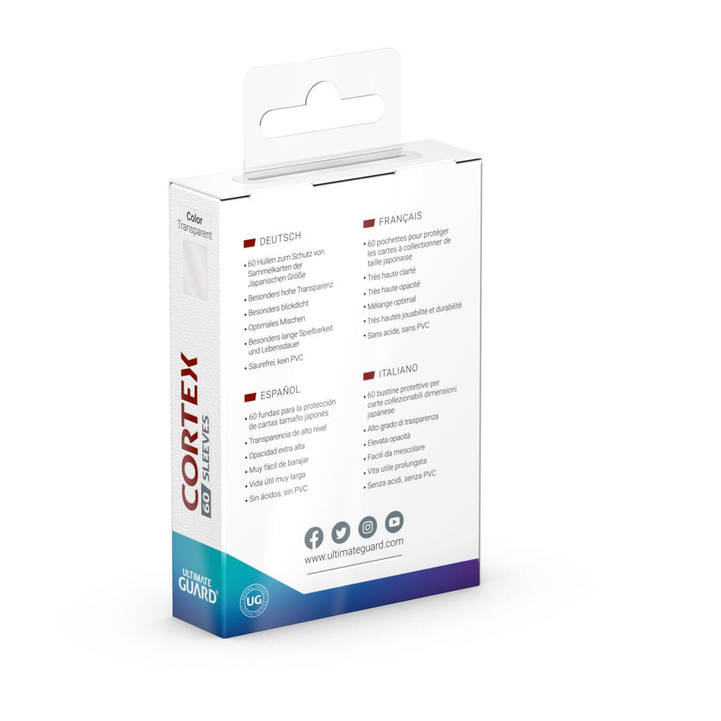 Immagine del prodotto Ultimate Guard Cortex Sleeves formato giapponese (60) - Trasparente