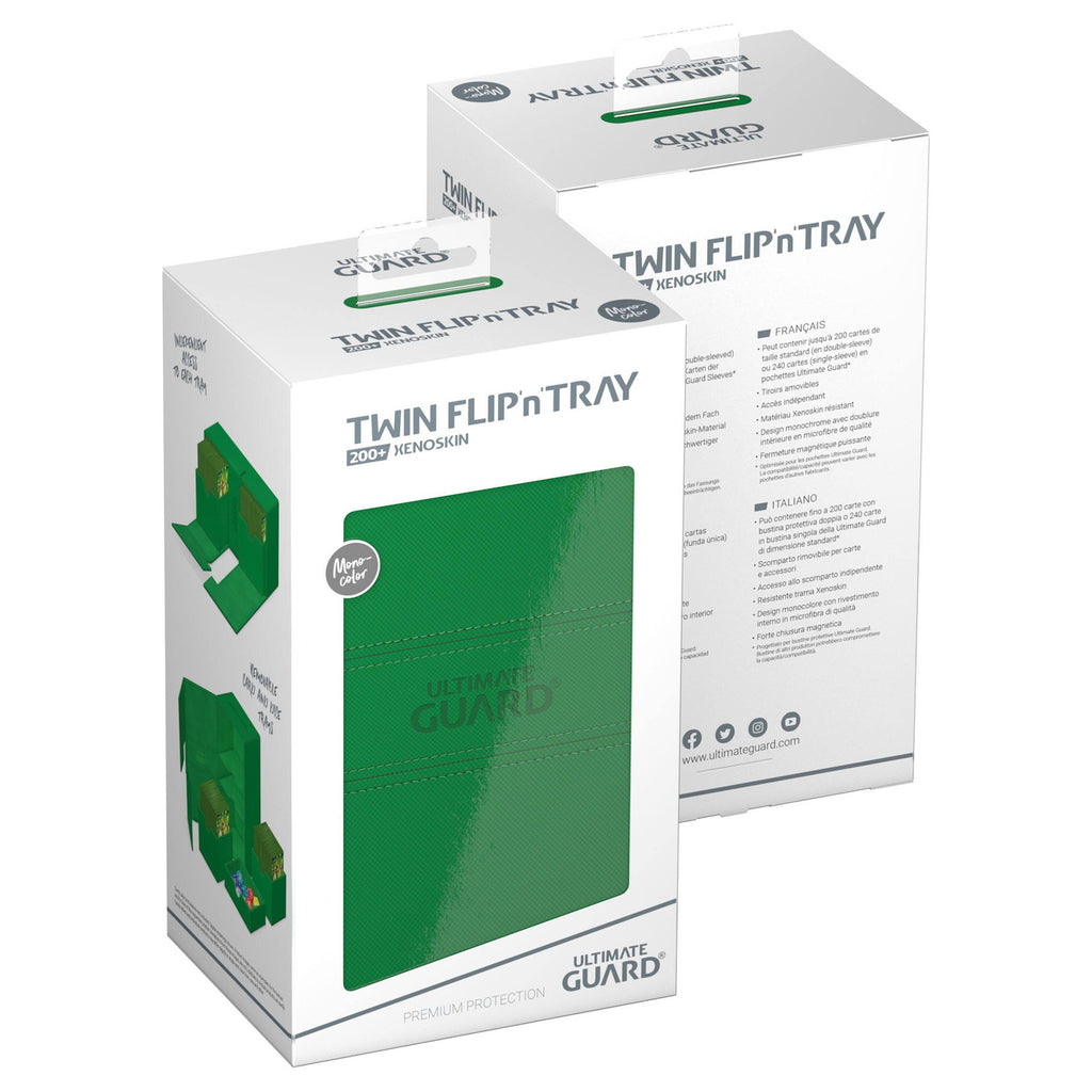 Immagine del prodotto Ultimate Guard Twin Flip'n'Tray 200+ Xenoskin - Verde