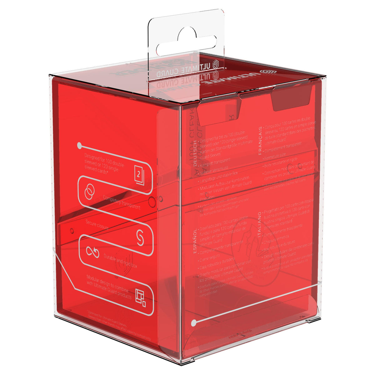 Immagine del prodotto Ultimate Guard Boulder 100+ Clear - Ruby