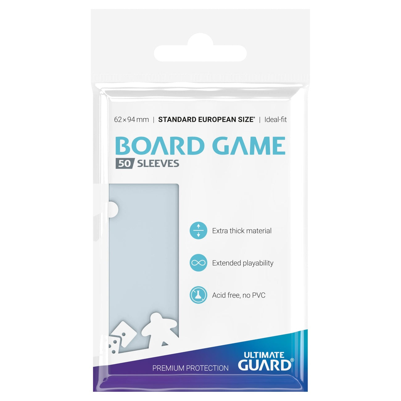 Immagine del prodotto Ultimate Guard Bustine per giochi da tavolo (50) - Standard Europeo