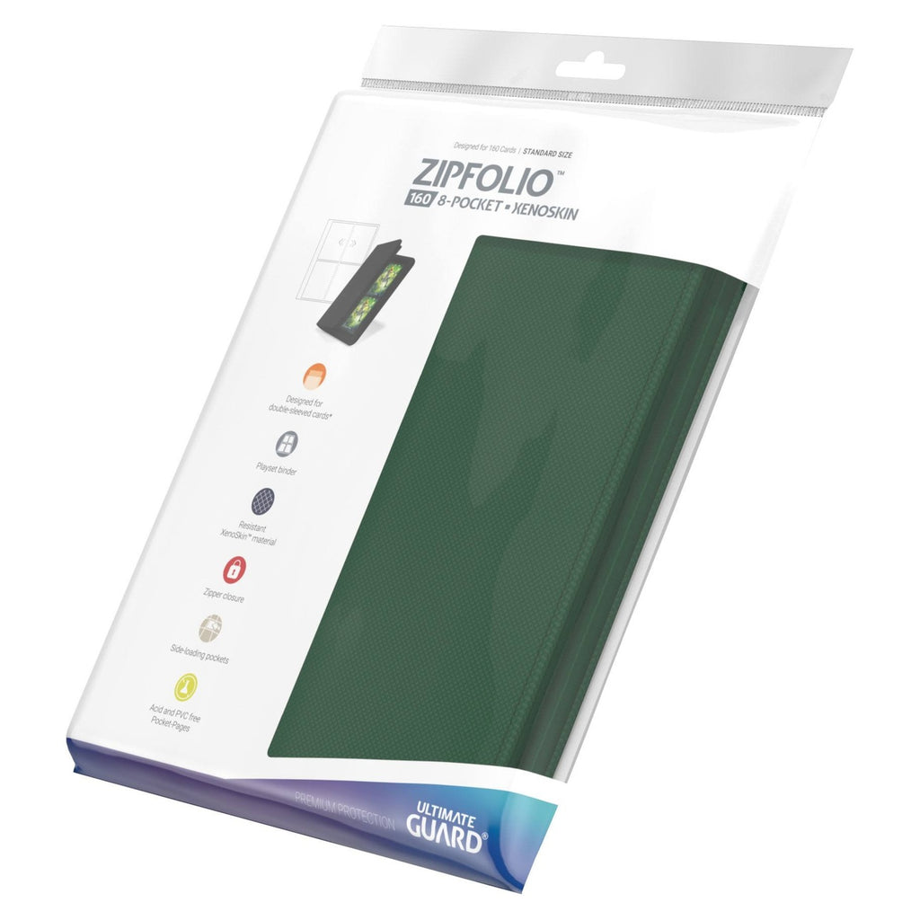Immagine del prodotto Ultimate Guard Zipfolio 160 8-Pocket Xenoskin - Verde