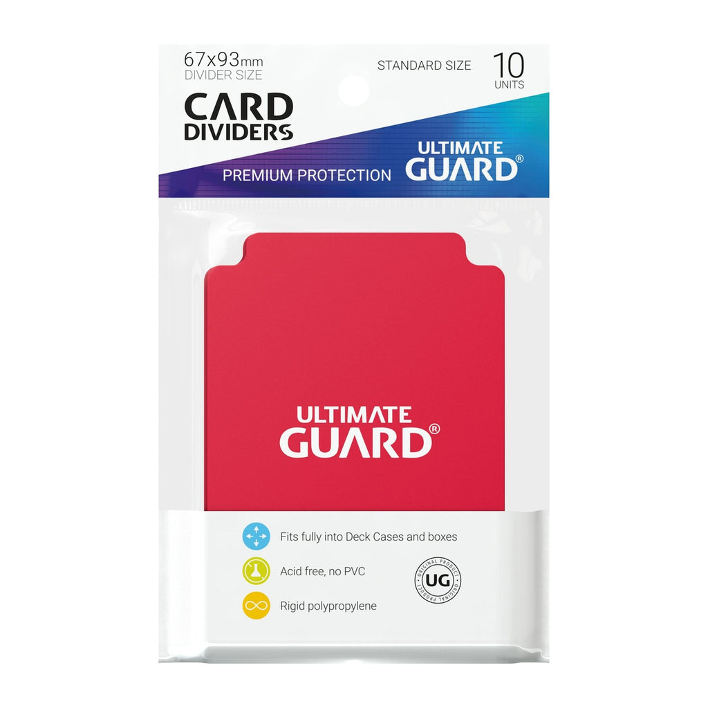 Immagine del prodotto Ultimate Guard Divisori per carte formato standard (10) - Rosso