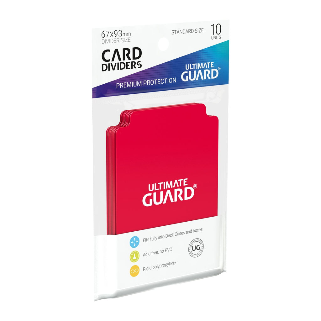 Immagine del prodotto Ultimate Guard Divisori per carte formato standard (10) - Rosso