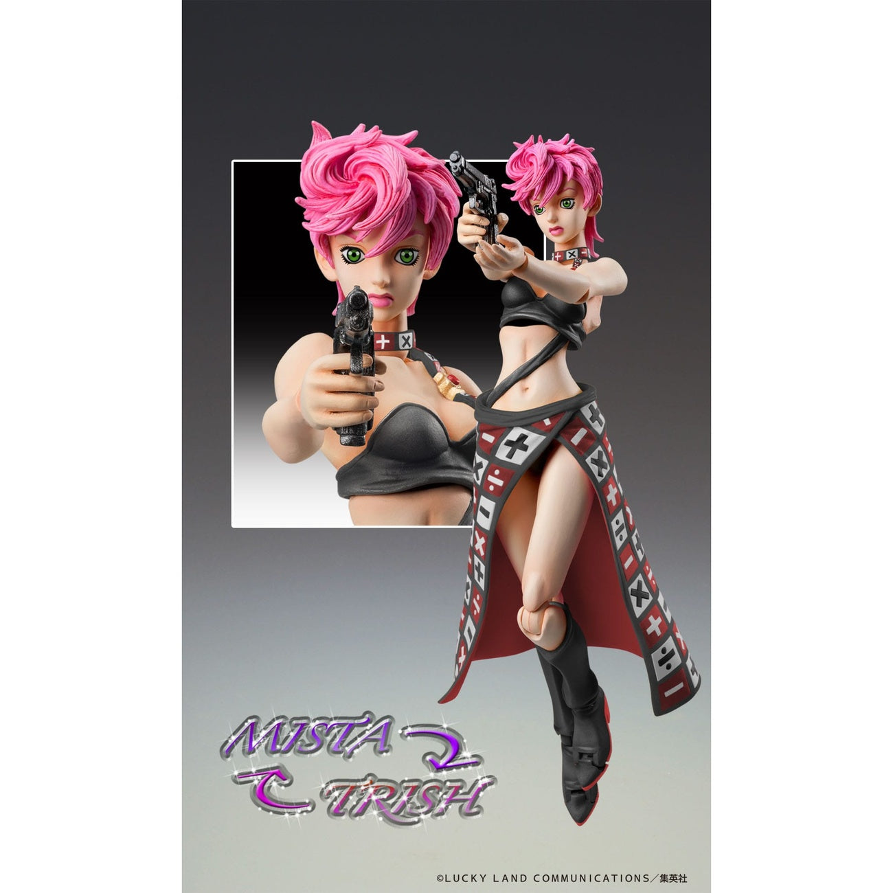 Immagine del prodotto JoJo's Bizarre Adventure Parte 5 Super Action Action Figure Trish Una Black Ver. 15 cm