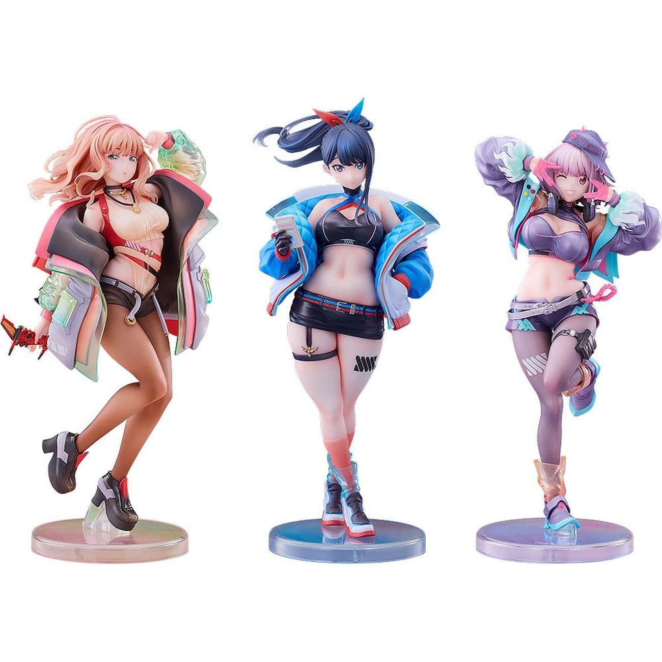 Immagine del prodotto Gridman Universe Statue in PVC Confezione da 3 1/7 Rikka Takarada, Akane Shinjo, Yume Minami: Dreamy Divas Ver.