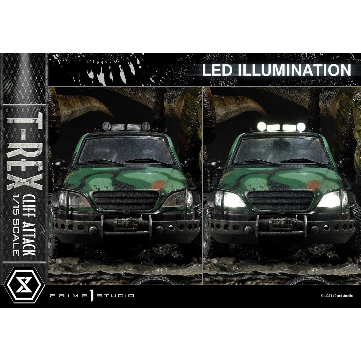Product image Jurassic World: The Lost World Statue 1/15 T-Rex Cliff Attack 53 cm