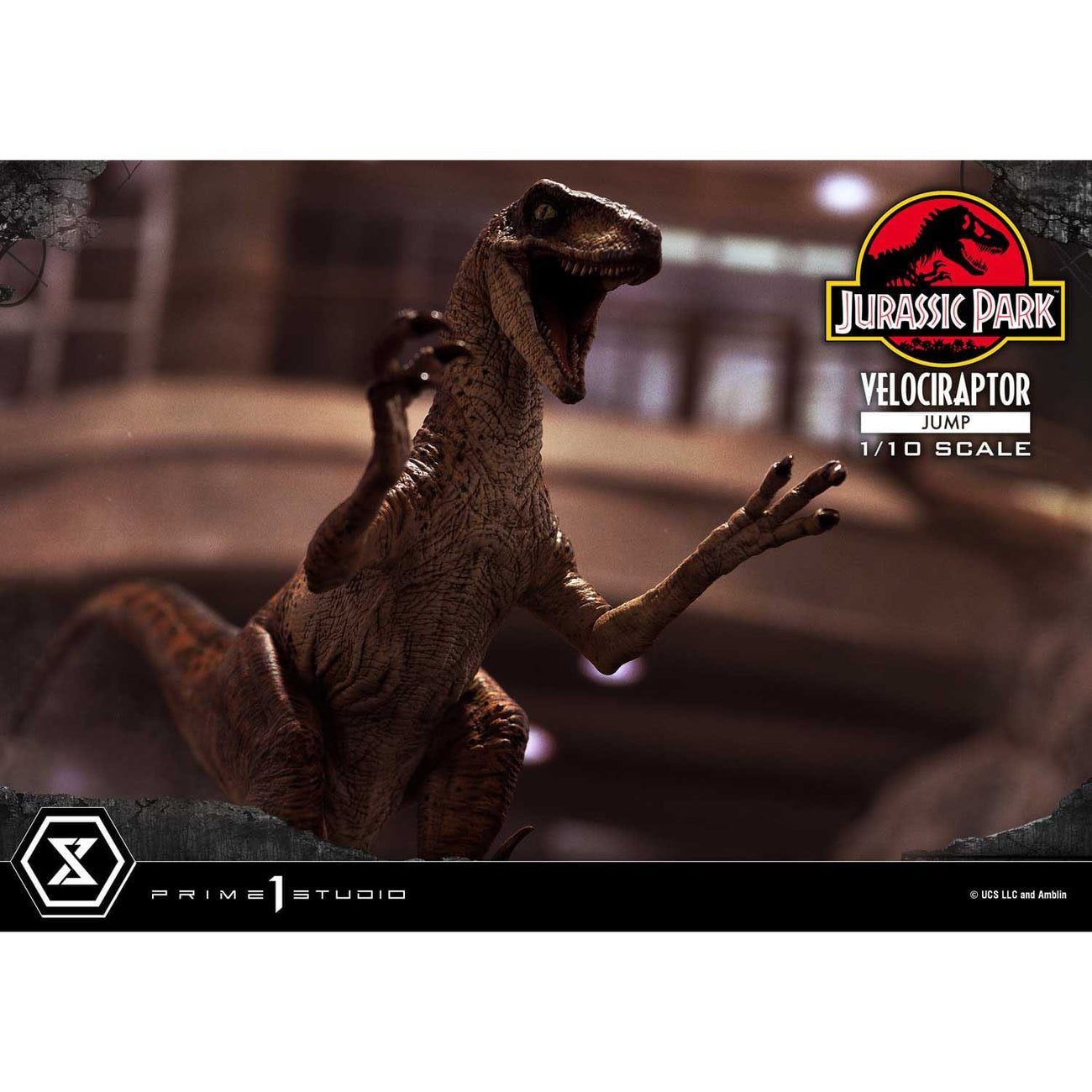Product image Jurassic Park Prime Collectibles Statue 1/10 Velociraptor Jump 21 cm
