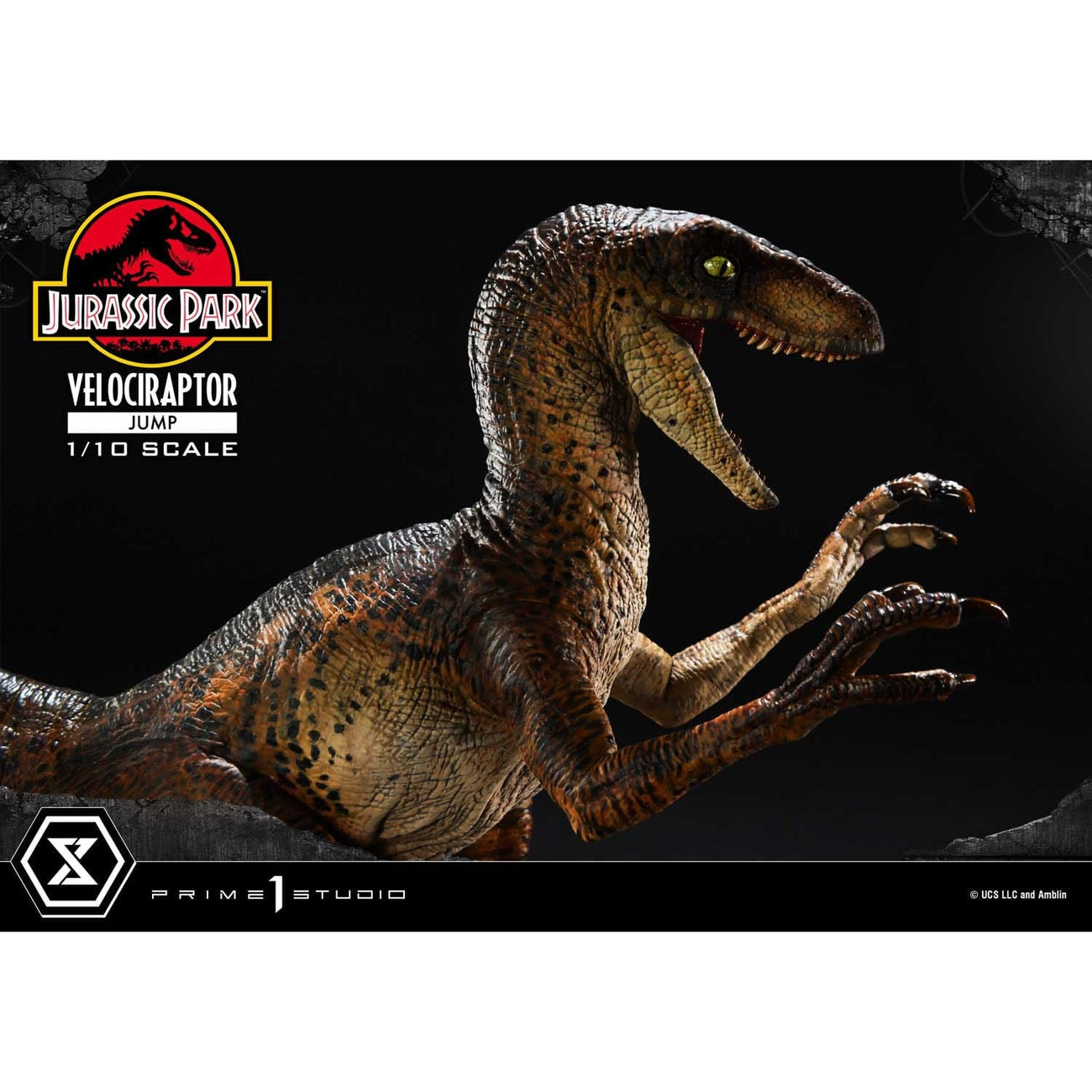 Product image Jurassic Park Prime Collectibles Statue 1/10 Velociraptor Jump 21 cm
