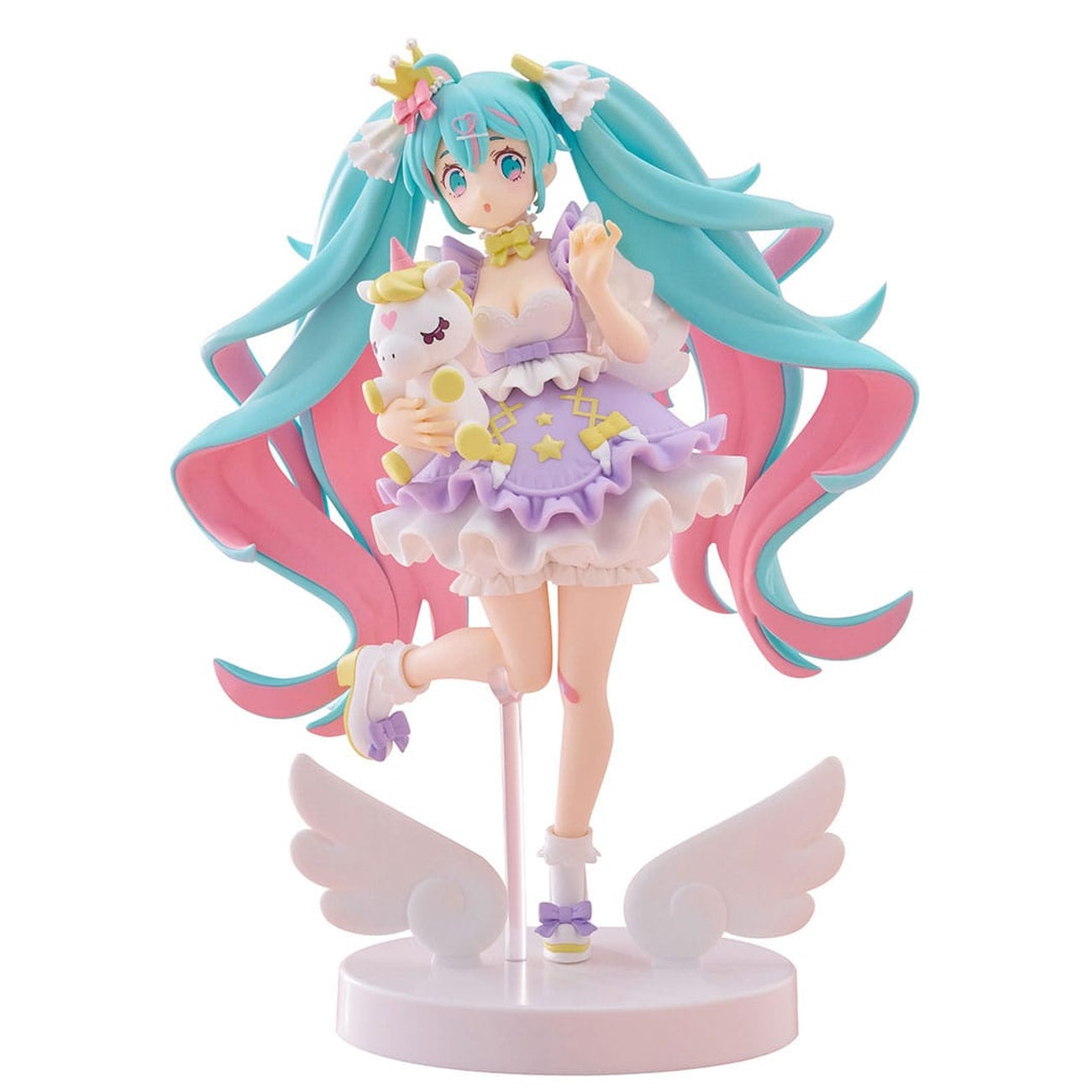 Product image Hatsune Miku Tenitol PVC Statue Hatsune Miku Yumekawa Princess Lavender Ver. 21 cm