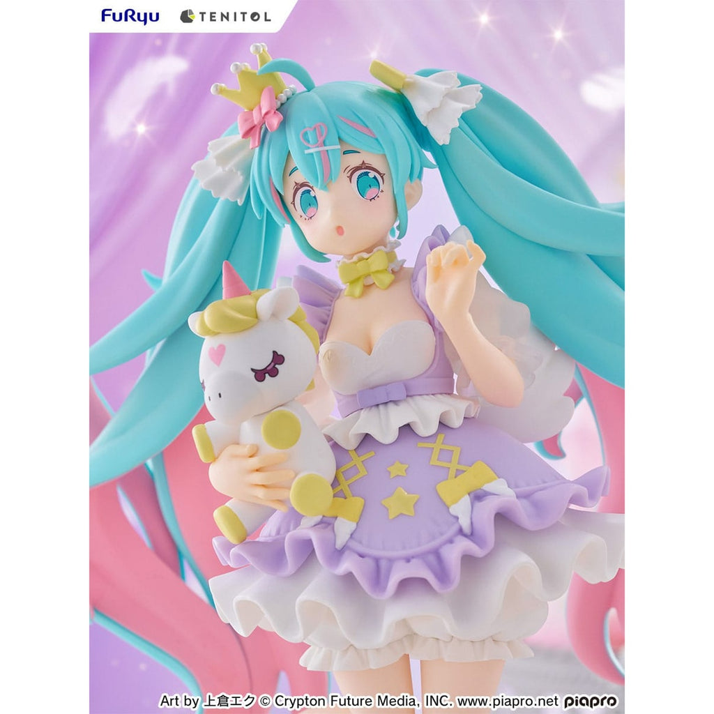 Product image Hatsune Miku Tenitol PVC Statue Hatsune Miku Yumekawa Princess Lavender Ver. 21 cm