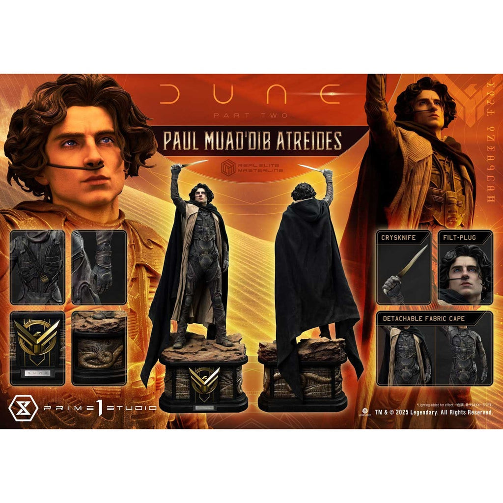 Immagine del prodotto Dune: Parte Due Real Elite Masterline Series Statua 1/3 Paul Atreides 90 cm