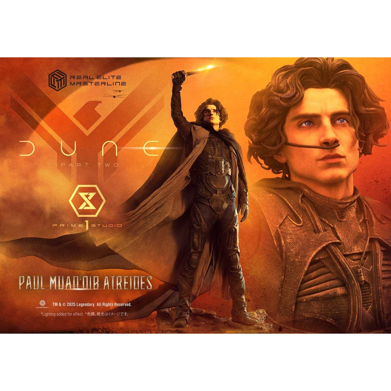 Immagine del prodotto Dune: Parte Due Statua Real Elite Masterline Series 1/3 Paul Atreides Ultimate Bonus Version 90 cm