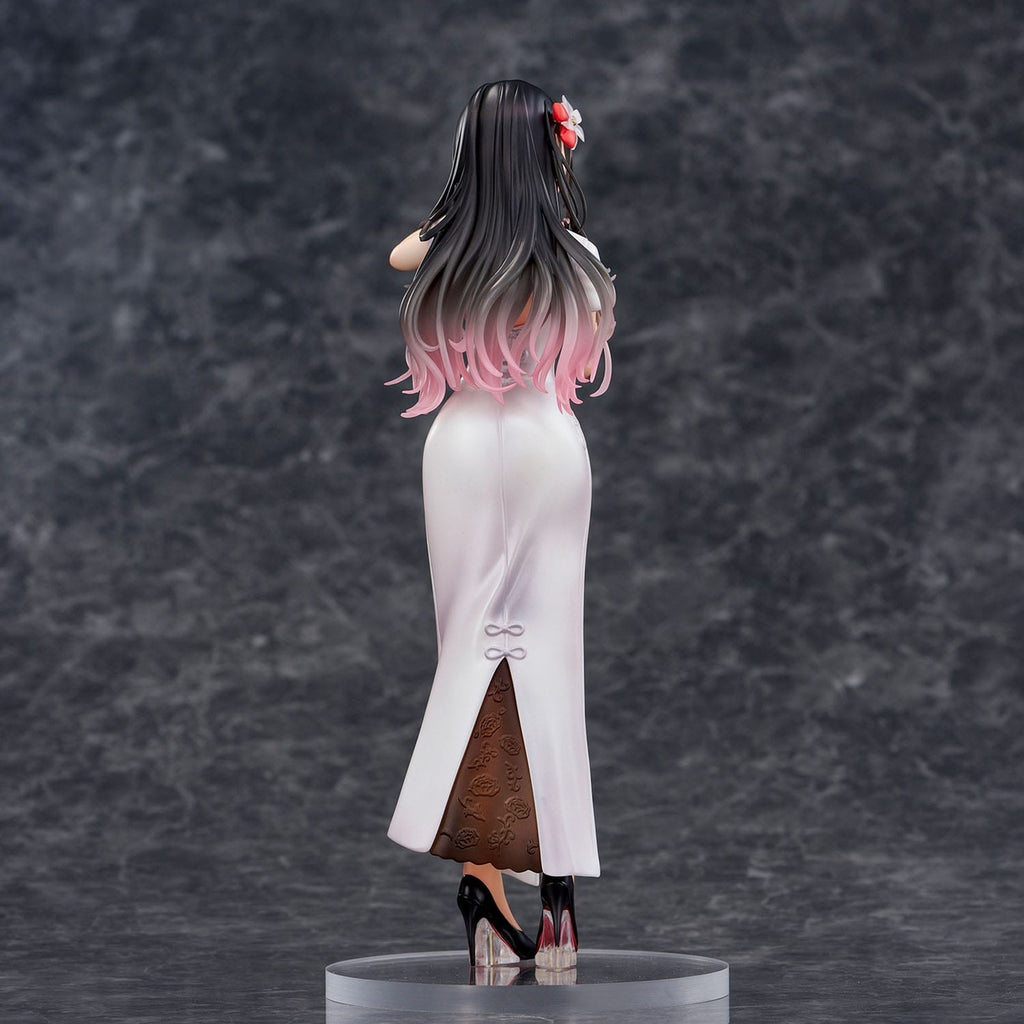 Product image Original Illustration PVC Statue Mai Okuma Illustration Healing-Type White Chinese Dress Lady 26 cm