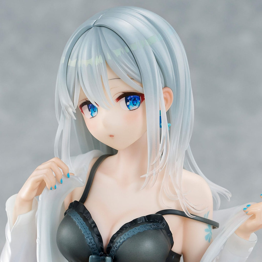 Immagine del prodotto Personaggio originale Statua in PVC 1/7 Silver-Haired Girl Sky Blue Morning Special Outfit Ver. da illustrazione di Fuumi 16 cm