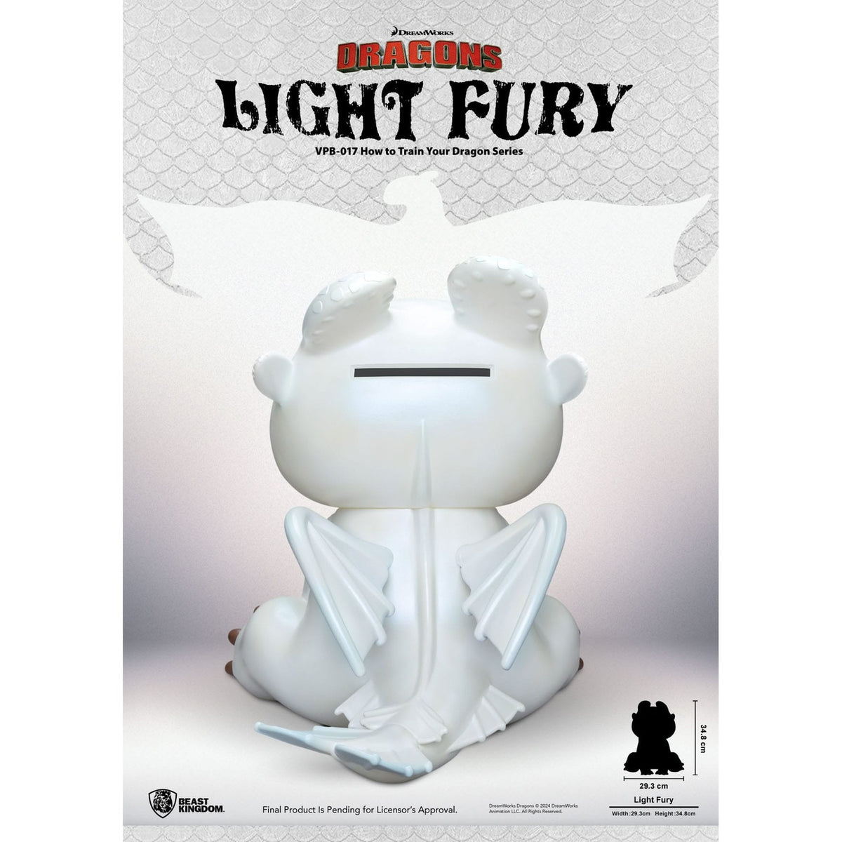 Product image How to Train Your Dragon Functional Figure Money Box Light Fury 35 cm
