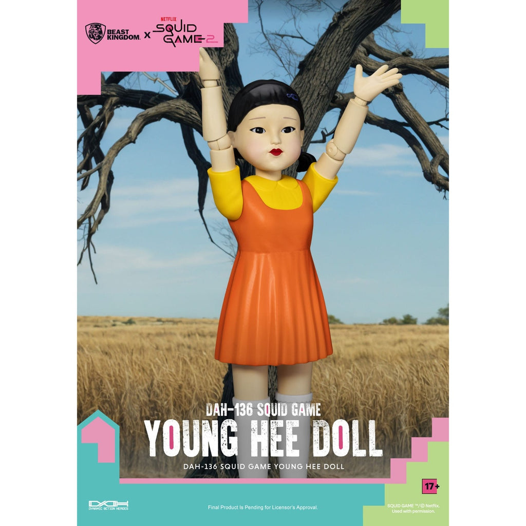 Immagine del prodotto Action figure Squid Game con suono Young Hee Doll 30 cm