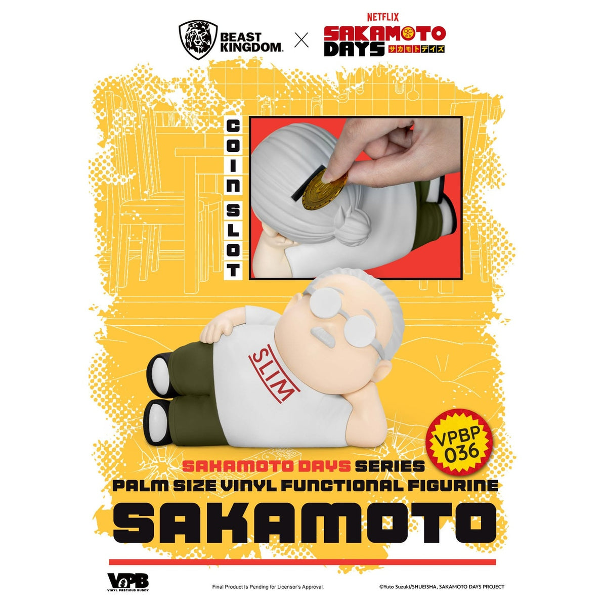 Immagine del prodotto Sakamoto Days salvadanaio in vinile Piggy Taro Sakamoto 14 cm