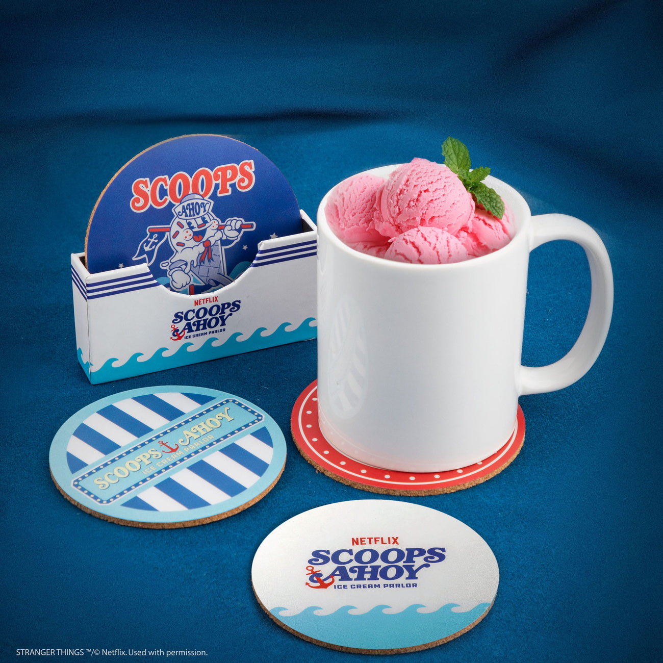 Immagine del prodotto Stranger Things Sottobicchieri Scoops Ahoy Confezione da 4