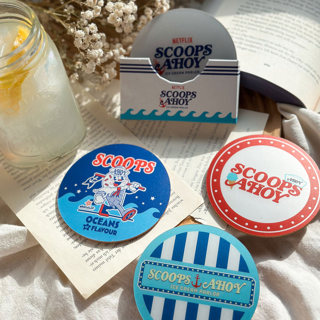 Immagine del prodotto Stranger Things Sottobicchieri Scoops Ahoy Confezione da 4