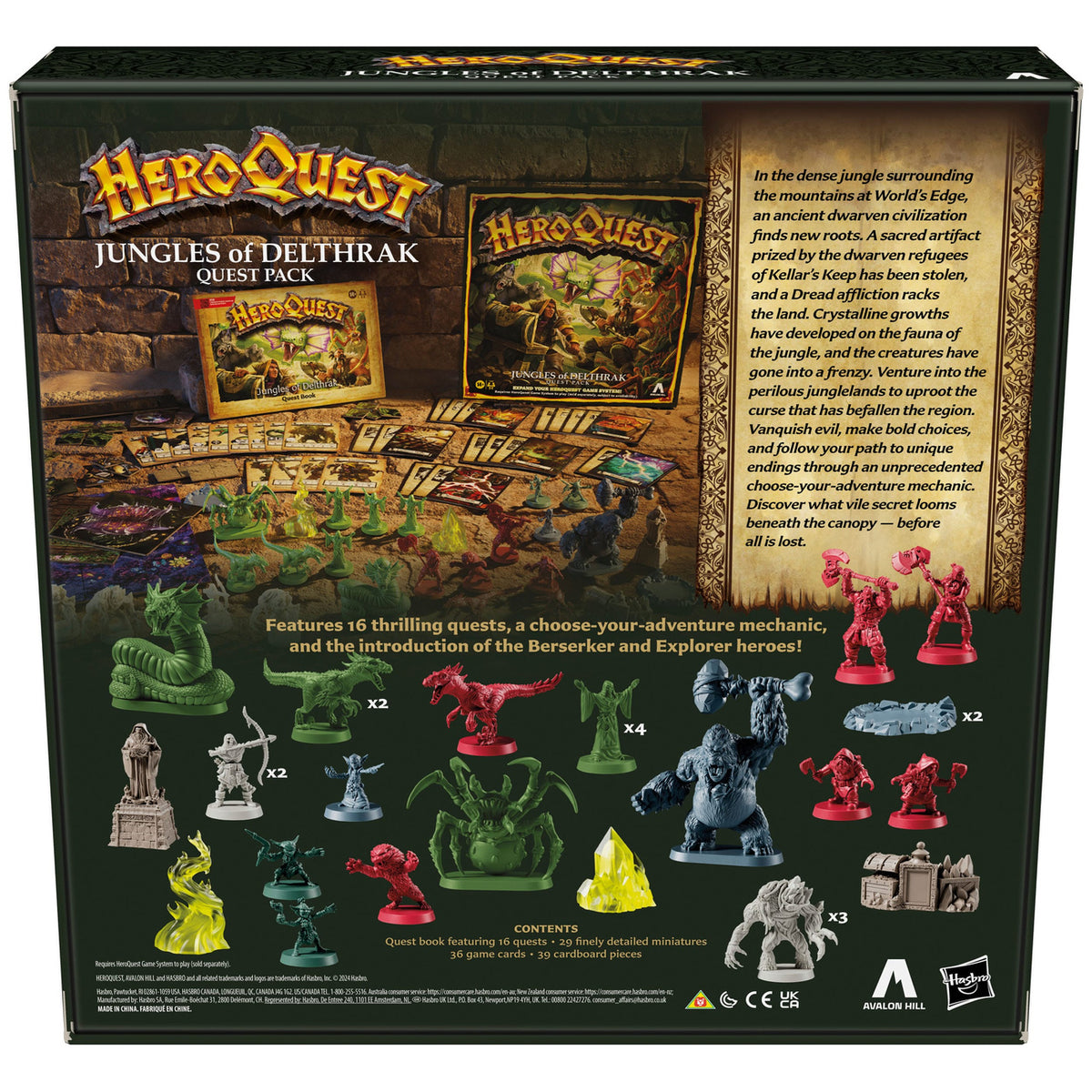 Immagine del prodotto HeroQuest Espansione gioco da tavolo Jungles of Delthrak Adventure Pack *Versione inglese*