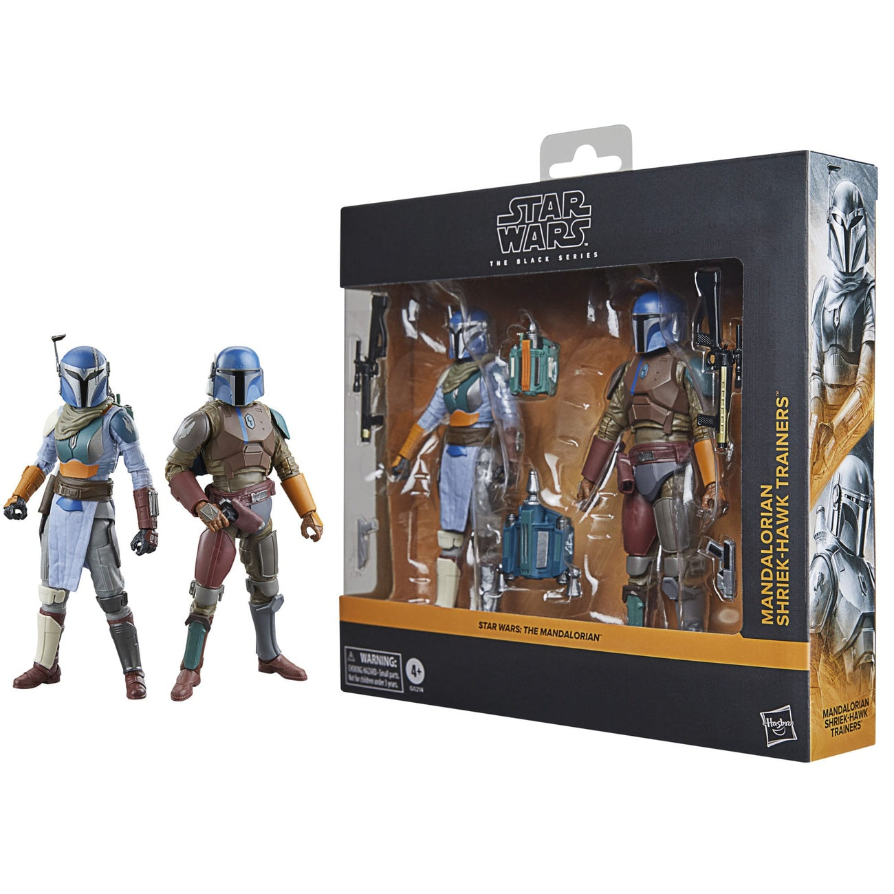 Product image Star Wars: The Mandalorian Black Series Action Figure 2-Pack Mandalorian & Shriek-Hawk Trainer 15 cm
