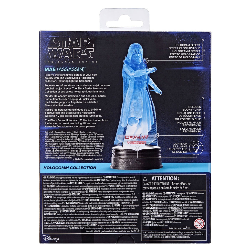 Immagine del prodotto Star Wars Black Series Holocomm Collection action figure Mae (Assassin) 15 cm