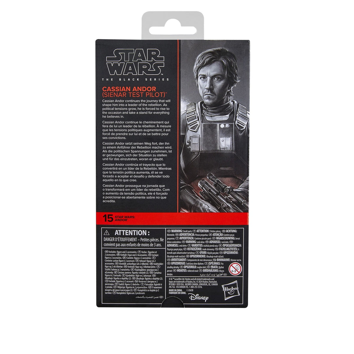 Immagine del prodotto Star Wars: Andor action figure Black Series Cassian Andor (Sienar Test Pilot) 15 cm