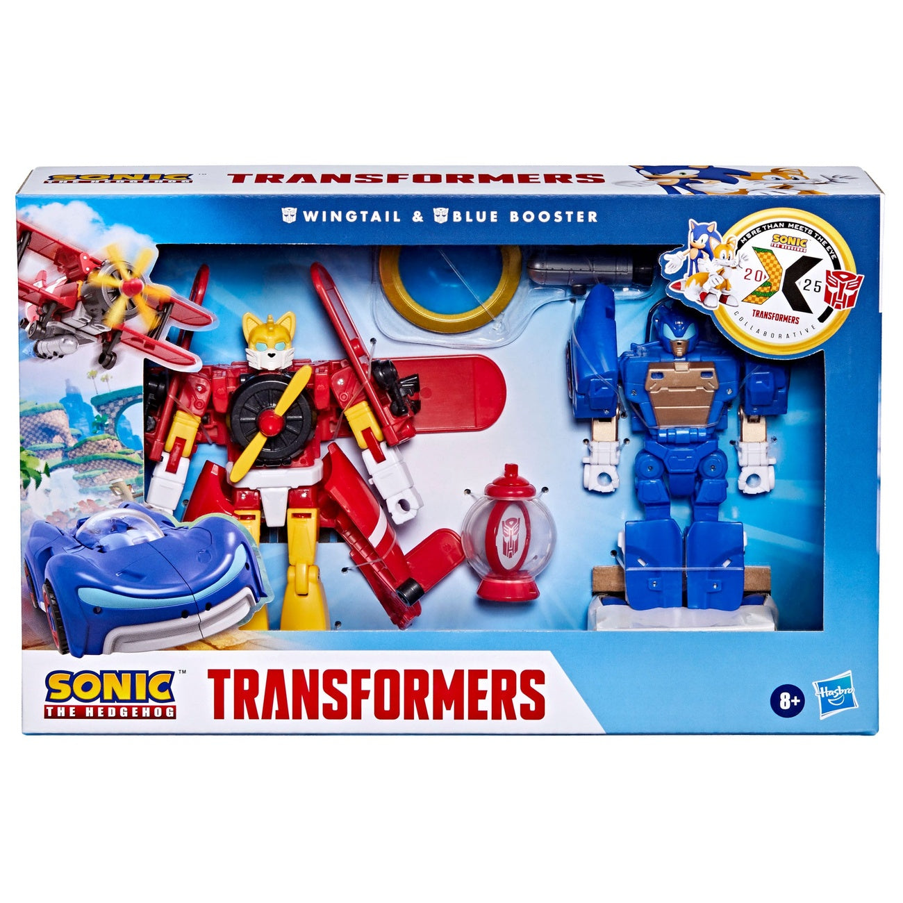 Immagine del prodotto Sonic the Hedgehog x Transformers Set di 2 action figure Wingtail & Blue Booster 13 cm