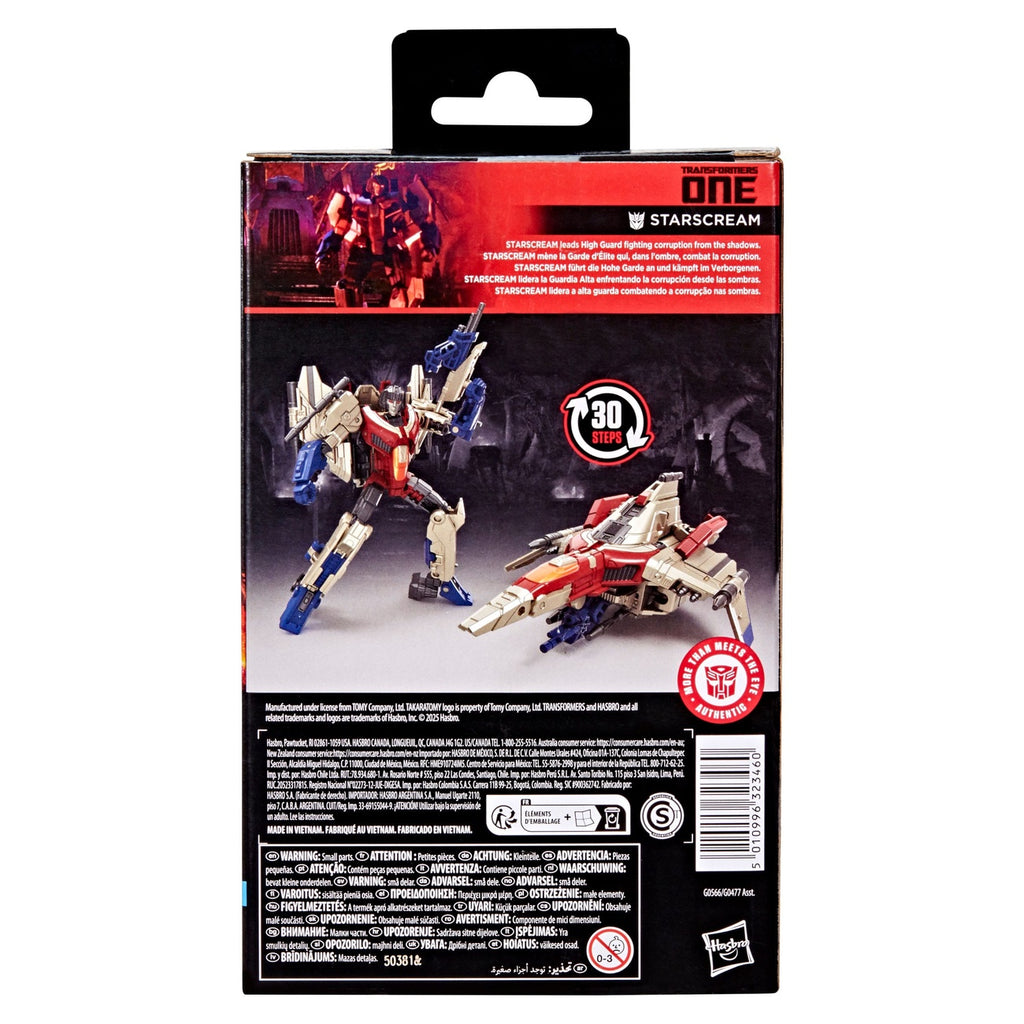Immagine del prodotto Transformers One Studio Series action figure Deluxe Class Starscream 11 cm