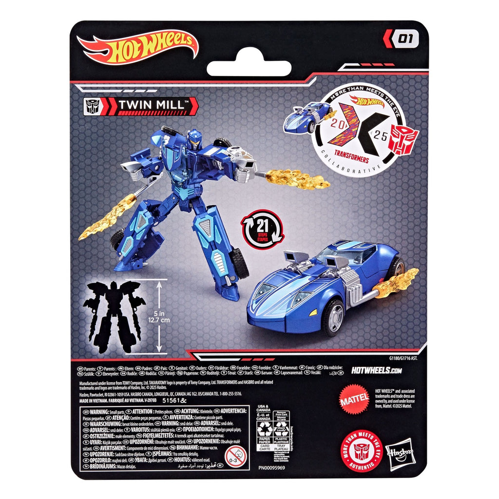Immagine del prodotto Action figure Hot Wheels x Transformers Twin Mill 12 cm
