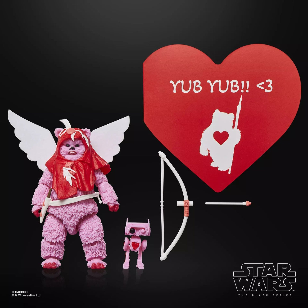 Immagine del prodotto Action figure Ewok Star Wars Black Series (Valentine’s Day Edition) 15 cm