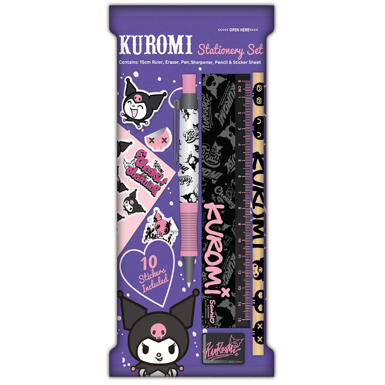 Immagine del prodotto Sanrio Set di scrittura 6 pezzi Kuromi