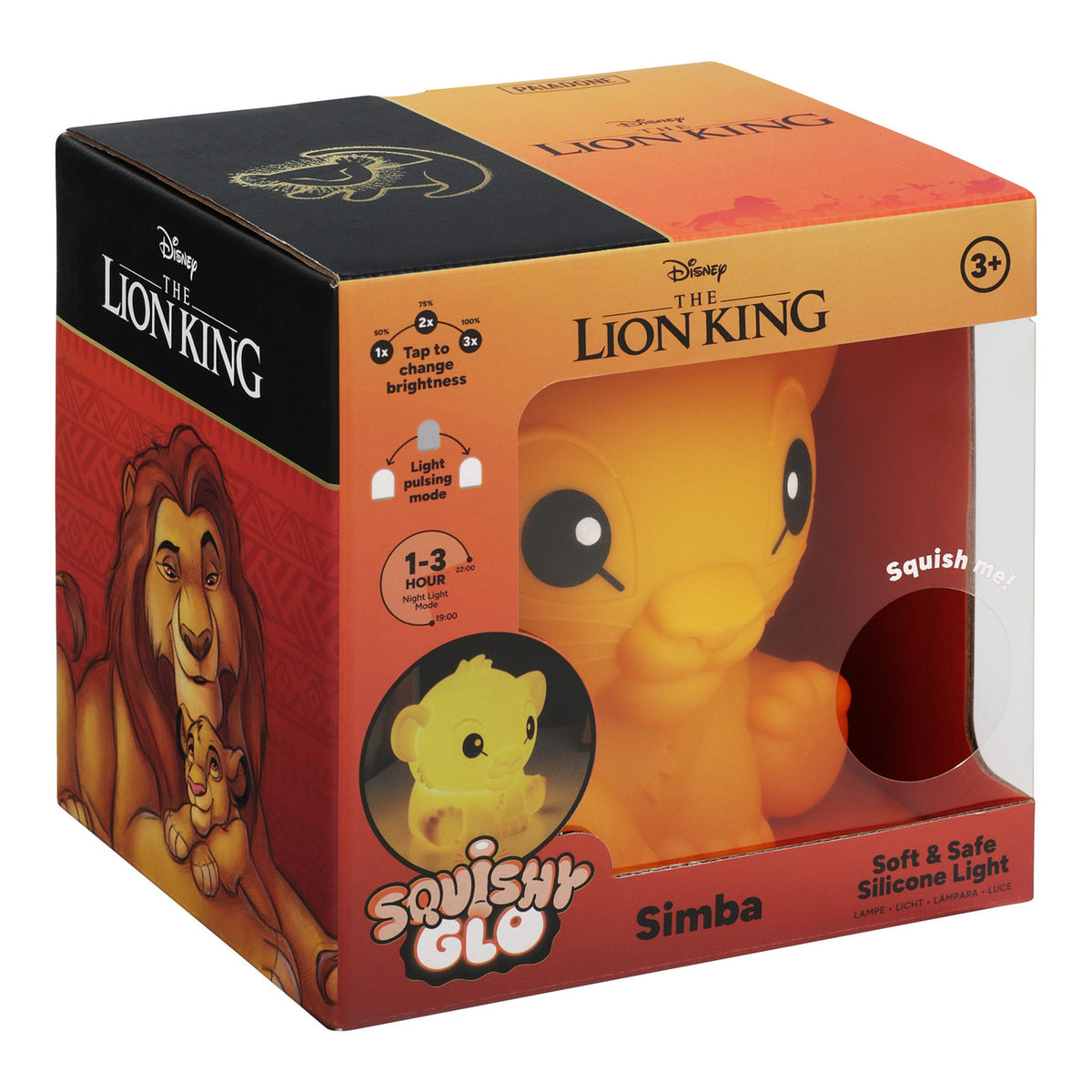 Immagine del prodotto Disney Squishy Glo lampada in silicone Il Re Leone Simba 15 cm