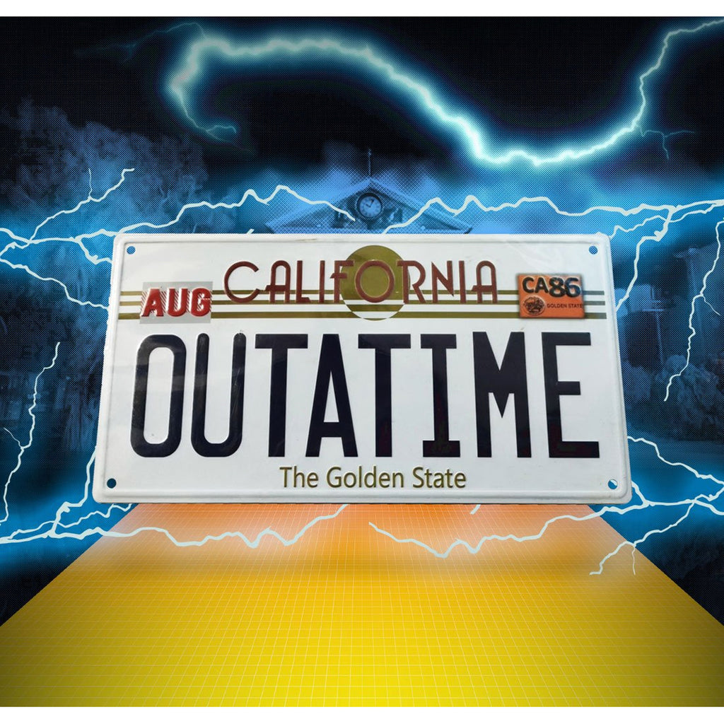 Immagine del prodotto Ritorno al Futuro Insegna in metallo Outatime Targa DeLorean