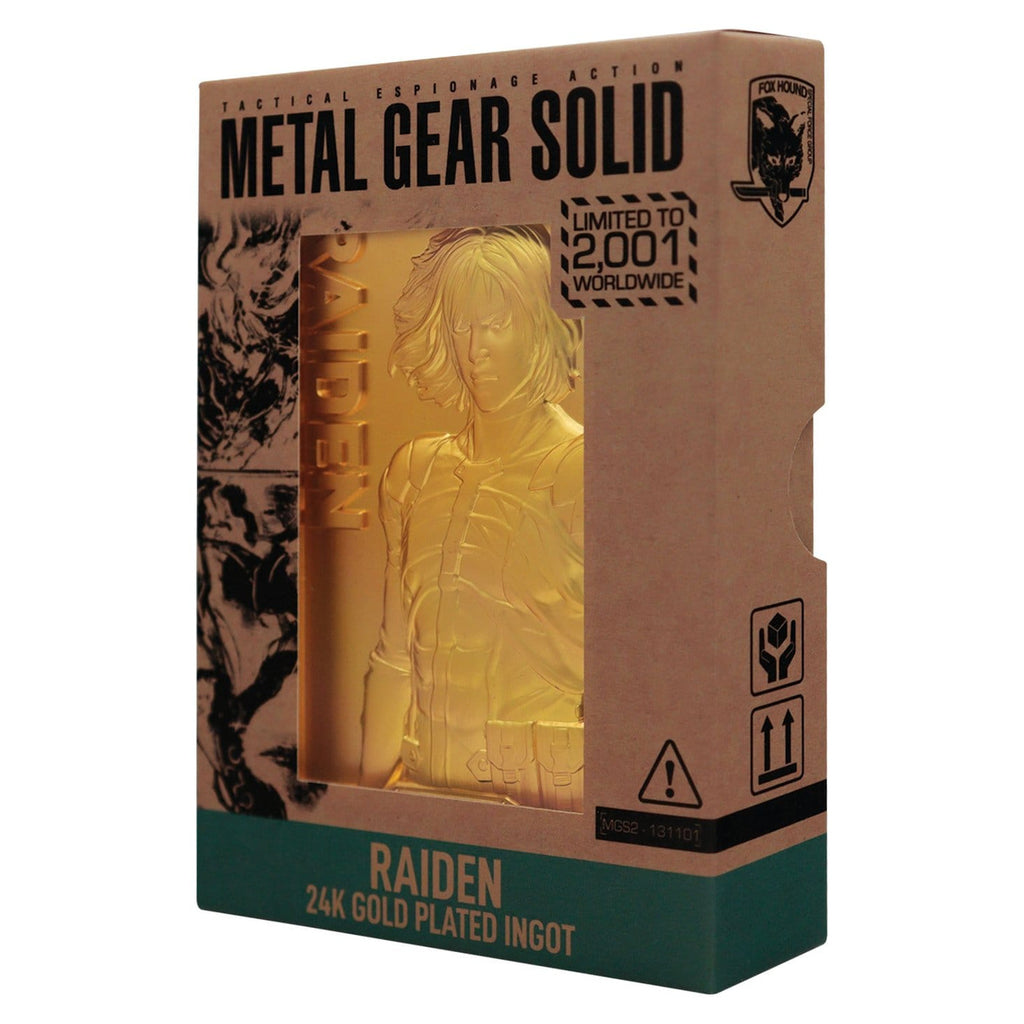 Immagine del prodotto Lingotto Metal Gear Solid 2 Raiden in metallo 24k Gold Plated Limited Edition