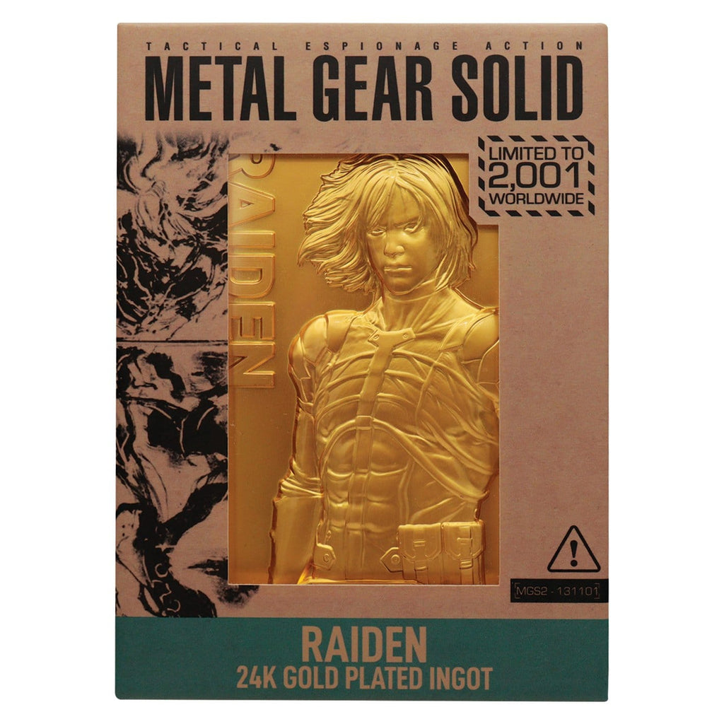 Immagine del prodotto Lingotto Metal Gear Solid 2 Raiden in metallo 24k Gold Plated Limited Edition