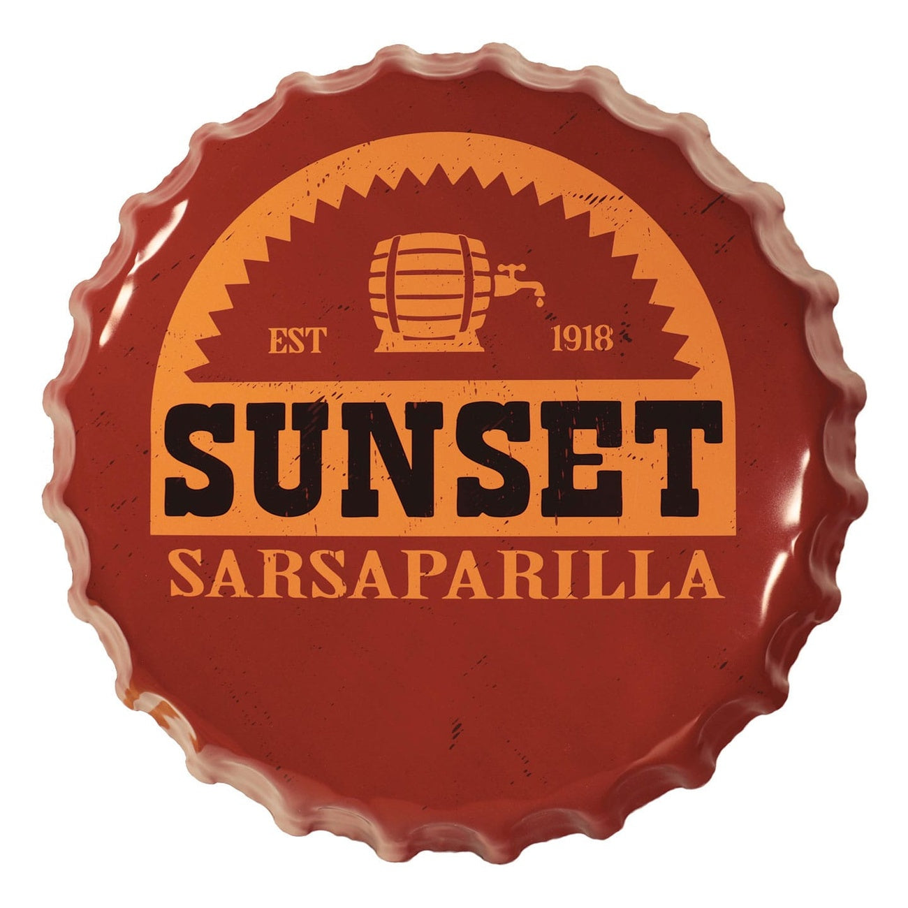 Immagine del prodotto Fallout Insegna in Metallo Sunset Sarsaparilla Bottle Cap