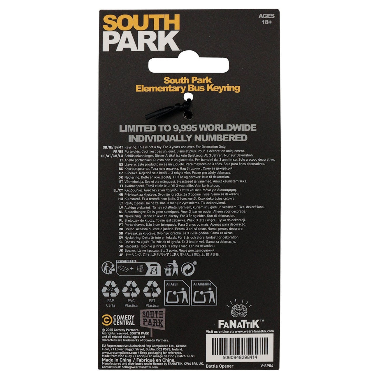 Immagine del prodotto Portachiavi South Park School Bus Limited Edition