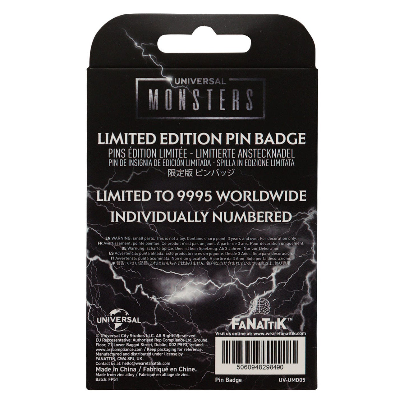Immagine del prodotto Spilla Universal Monsters Edizione Limitata