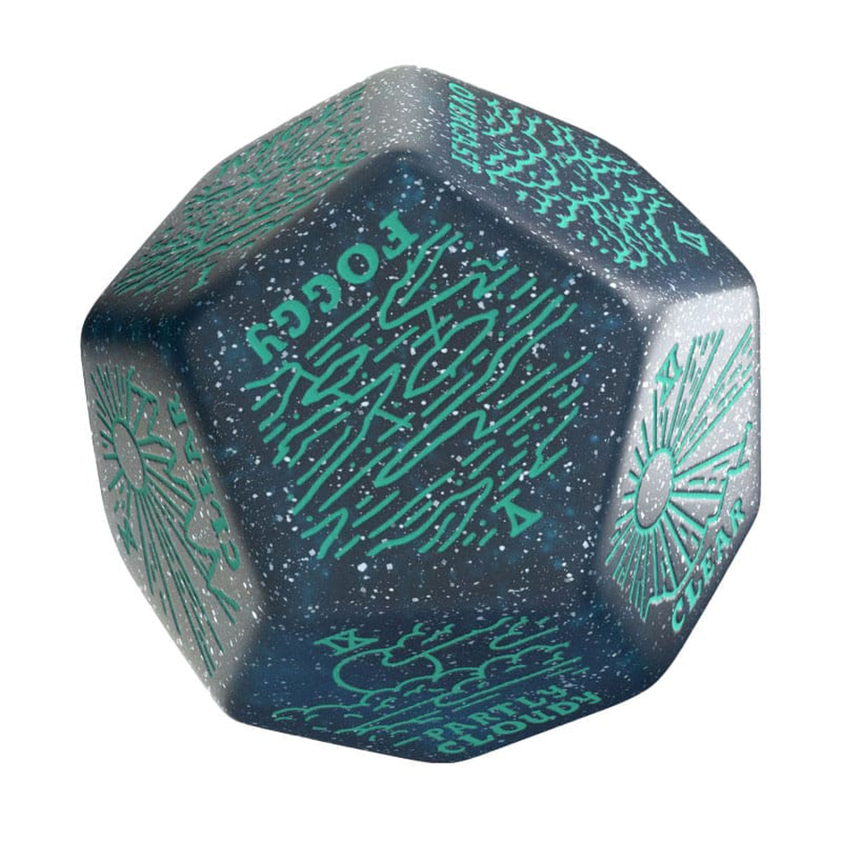 Product image Viridian Dice Jumbo Weather Generator Die D12 Turquoise