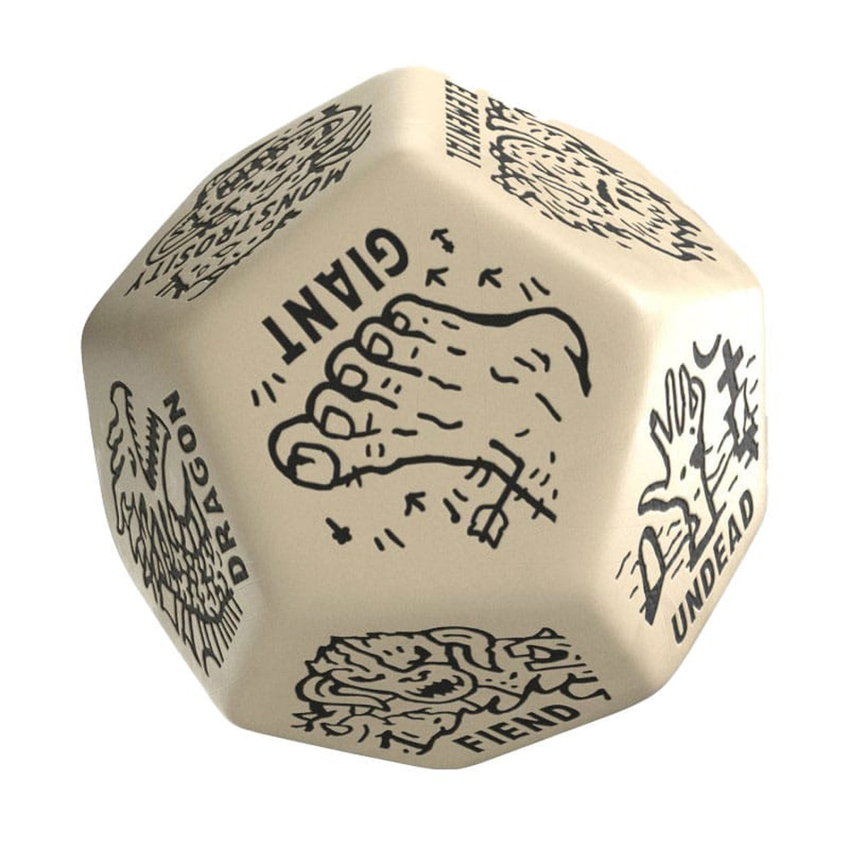 Immagine del prodotto Viridian Dado Jumbo Dado Monster Generator D12 Beige