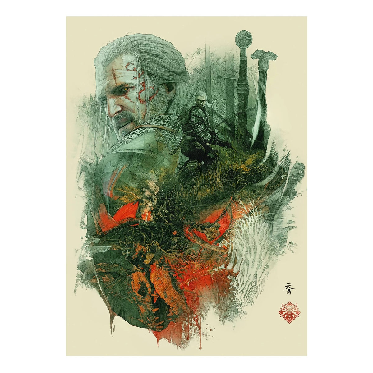Immagine del prodotto The Witcher Puzzle Confezione da 10 10th Anniversary Puzzle Collection (500 pezzi)